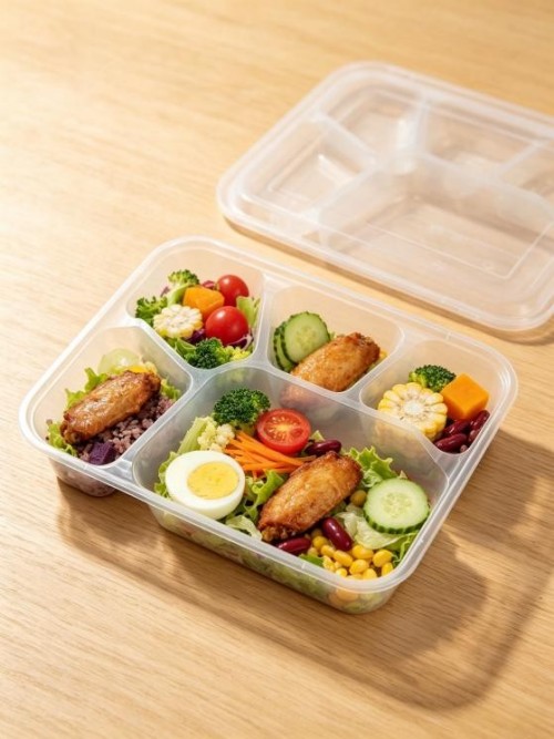 PP five-layer square lunch box