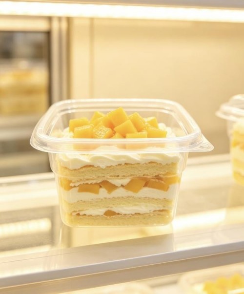 PP high-clarity square container