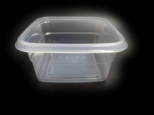 PP high-clarity square container