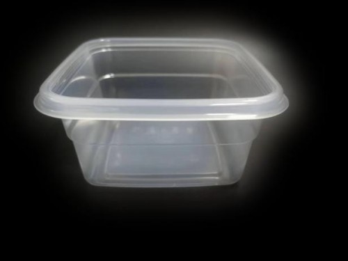 PP high-clarity square container