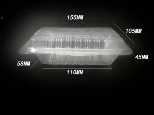 PP thermoformed container with attached lid